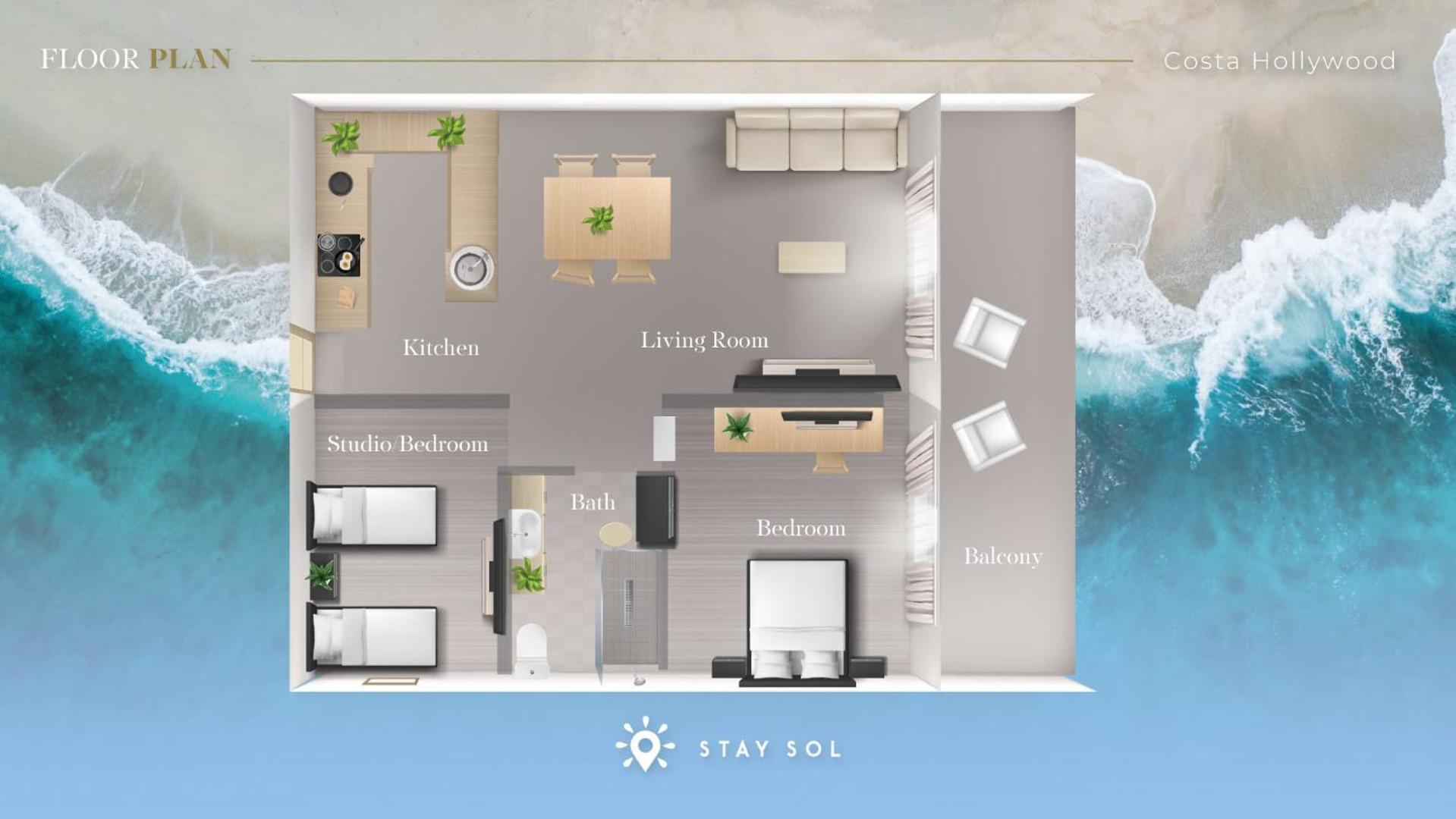 Lovely Apartment - Hollywood Beach - Rooftop Pool Exterior photo